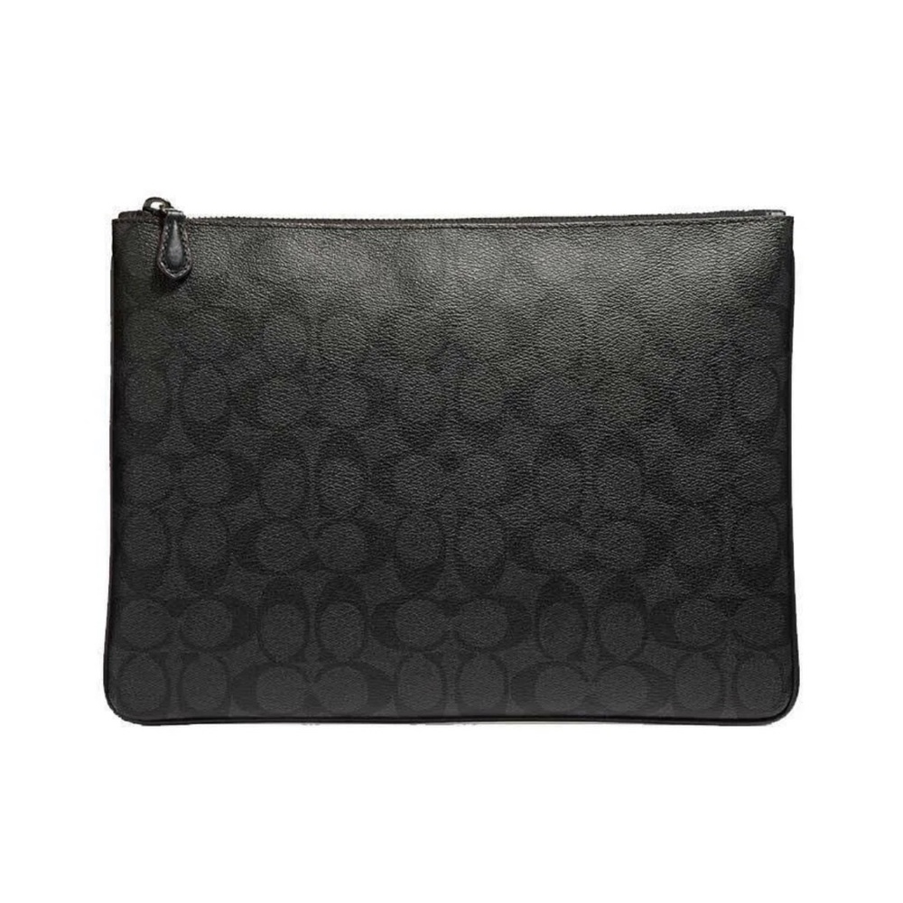 NWOT Coach Large Pouch Signature Canvas Shad - Picture 16 of 16